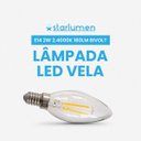 Ver imagem 6 de Lâmpada Led Vela 2w 2400k 180lm E14 Bivolt Irc80 L054c2-bvt Starlux St3149