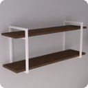 Ver imagem 3 de Prateleira Estilo Industrial P/ Quarto Parede GND BM 100cm