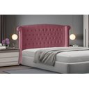 Ver imagem 2 de Cabeceira de Cama Box Toquio Casal 140 Cm Suede Rosa Bebê Eli Móveis e Decoração