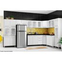 Ver imagem 2 de Armário Aéreo P- Cozinha Canto Oblíquo Gourmet 7013 1 Porta 68cm Branco - Bertolini