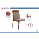 Ver imagem 5 de Mesa Sala Jantar Átria 160cm + 6 Cadeiras Duo Preto Carraro