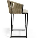 Ver imagem 7 de Kit 03 Banqueta Para Área Gourmet Cozinha Varanda Corda Náutica Sunset D04 Bege - Lyam Decor
