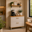Ver imagem 6 de Balcao Bella 80cm 1 Porta Basculante 1 Gaveta Freijo / Off White MGM