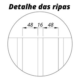 Painel Home Nobre Ripado para Tv até 85" Led 230cm Gelius Móveis Off White - 2
