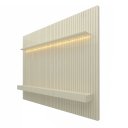 Ver imagem 1 de Painel Home Nobre Ripado para Tv até 85" Led 230cm Gelius Móveis Off White