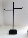 Ver imagem 1 de Toalheiro de mesa Duplo linha Quadrada Preto Fosco