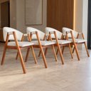 Ver imagem 1 de Kit 4 Poltronas Lithi Design Moderno & Elegante Poltronas Estofadas Ergônomicas