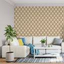 Ver imagem 6 de Papel de Parede Adesivo Estofado Dourado Sofá Botão 2,80m