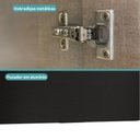 Ver imagem 6 de Armário Aéreo de Cozinha Miami 800mm 1 Porta Carraro Preto Touch