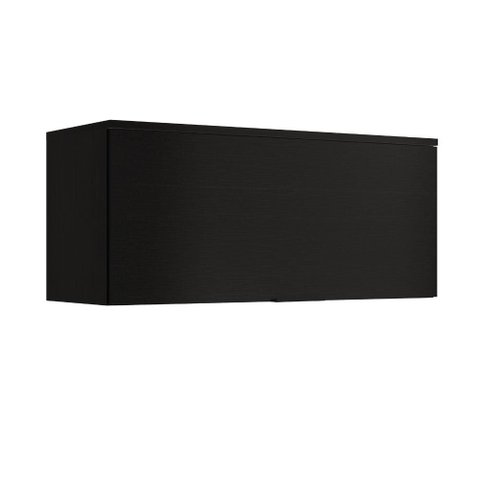 Armário Aéreo de Cozinha Miami 800mm 1 Porta Carraro Preto Touch
