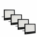Ver imagem 1 de Kit 4 Refletores Led 200w Ip66 Bivolt Branco Frio Holofote Externo Alta Potência