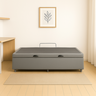 Cama Box Solteiro Baú Suede Cinza – 88x188x35 - 4