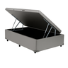 Cama Box Solteiro Baú Suede Cinza – 88x188x35 - 2