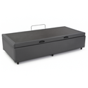 Ver imagem 3 de Cama Box Solteiro Baú Suede Cinza – 88x188x35