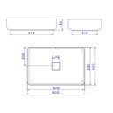 Ver imagem 5 de Cuba de Apoio Deca 60x40 L.13060.17 Retangular Branca