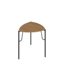Ver imagem 2 de Mesa Lateral 56cm de Apoio para Sala Multiuso 100% Mdf Cor:louro com Preto