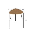 Ver imagem 3 de Mesa Lateral 56cm de Apoio para Sala Multiuso 100% Mdf Cor:louro com Preto