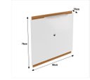 Ver mais imagens de Painel para Tv até 40 Polegadas Fit 90cm - Vianossa - Branco e Cedro
