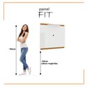 Ver imagem 5 de Painel para Tv até 40 Polegadas Fit 90cm - Vianossa - Branco e Cedro