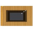 Ver mais imagens de Painel para TV 65 Polegadas com LED Ripado 216cm Salerno C04 Naturale - Lyam Decor