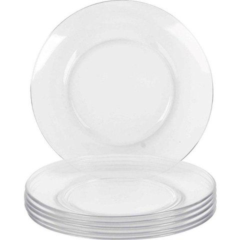 Conjunto de Pratos de Sobremesa 19cm 6 Peças - Duralex