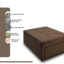 Ver mais imagens de 4 em 1 Poltrona, Puff, Chaise e Cama Ares Marrom Estofama