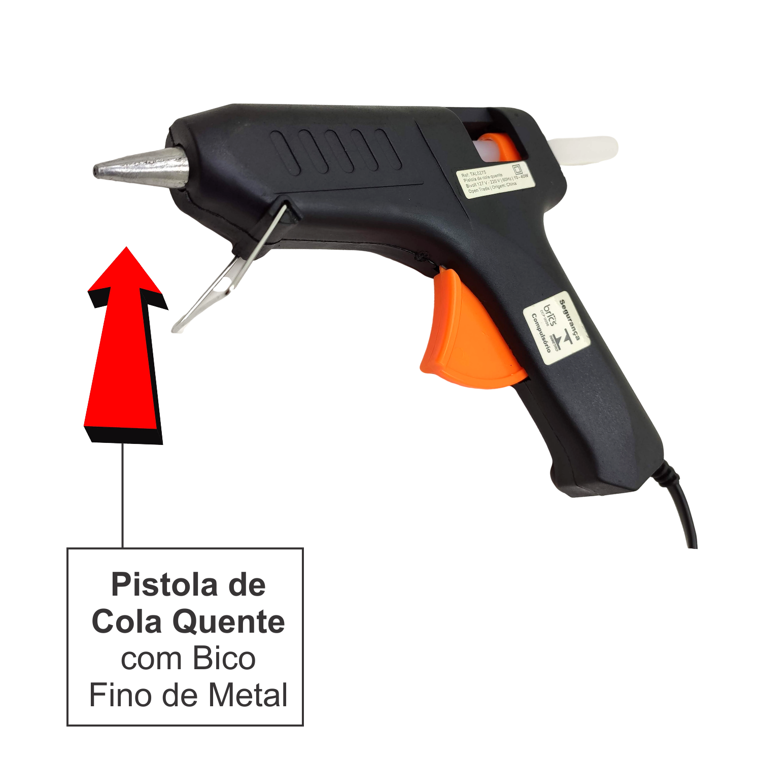 Pistola Maquina de Cola Quente Silicone 10-40w Bivolt Potente Aplicador - 2