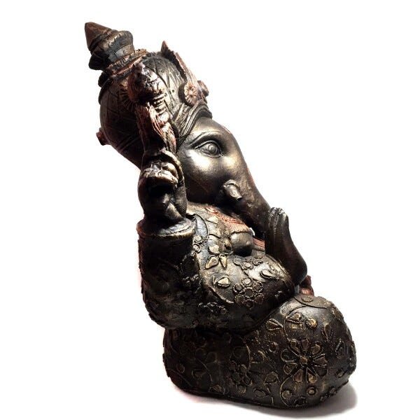 Estátua de Ganesha Grande Bronze 30cm - 4