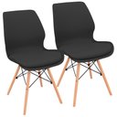 Ver imagem 1 de Kit 2 Cadeiras Charles Eames Eiffel Rubi Sili Eiffel - Preto