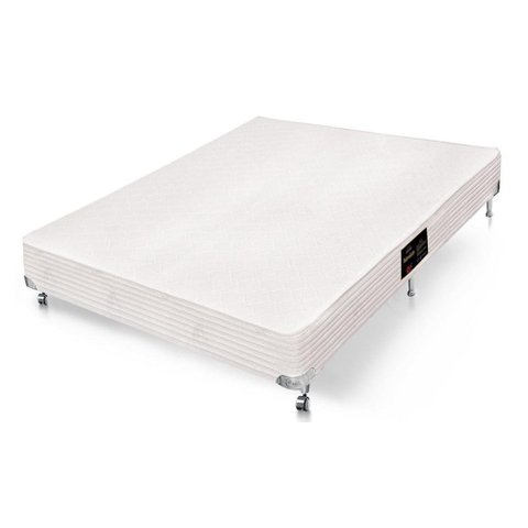 Cama Box Base Universal Viúva Kingdom Aloe Vera (128x188x23) - Castor