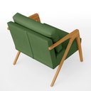 Ver mais imagens de Kit 02 Poltronas Decorativa Sala Pietra Com Estrutura Madeira L02 Facto Verde Musgo - Lyam Decor