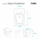 Ver imagem 2 de Assento Sanitário Stylus Excellence Pergamon (bege Claro) para Vaso Celite