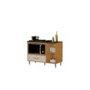 Ver imagem 2 de Balcão Armário para Cooktop Co com Nicho para Forno Cor Ipê / Off White
