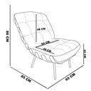 Ver imagem 7 de Poltrona Costela Suede Grafite