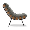 Ver imagem 4 de Poltrona Costela Suede Grafite