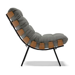 Poltrona Costela Suede Grafite - 4