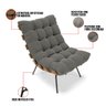 Poltrona Costela Suede Grafite - 6