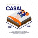 Ver mais imagens de Conjunto Box Baú Marrom Argel Cinza Espuma D33 Casal 138x188x74 - King House