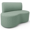 Ver imagem 2 de Sofá 2 Lugares 140cm Orgânico para Sala de Estar Living Larissa L02 Linho Menta - Lyam Decor