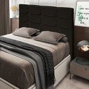 Ver imagem 2 de Cabeceira Cama Box Casal King 193cm D10 Esmeralda Suede Marrom - Mpozenato