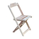 Ver imagem 2 de Jogo de Mesa de Madeira 70x70 com 4 Cadeiras Crua