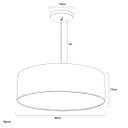 Ver imagem 3 de Lustre Cupula Pendente Dome 50x15cm Magnífico Preto