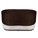 Ver imagem 6 de Sofá Orgânico 2 Lugares Bouclê Luxo Bege Marrom - Fri Varejo