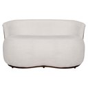 Ver imagem 3 de Sofá Orgânico 2 Lugares Bouclê Luxo Bege Marrom - Fri Varejo