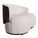 Ver imagem 4 de Sofá Orgânico 2 Lugares Bouclê Luxo Bege Marrom - Fri Varejo