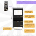 Ver imagem 5 de Balcão Multimóveis Multiuso Forno e Microondas Branco Ref. 4060g 2 Portas e 1 Gaveta - Preto Preto