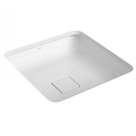 Cuba Slim Branco Embutir Quadrada Mesa 40cm - Deca Deca Loucas