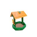 Ver imagem 3 de Comedouro de Passarinho Sextavado Feito de Madeira de Crua - Jardim - Quintal - Alimentador