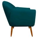 Ver imagem 3 de Poltrona Decorativa Sofia Suede Azul Pavão - D'rossi
