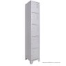 Armário Roupeiro de Aço 5 Portas para Vestiário Academia Locker Cinza - 1